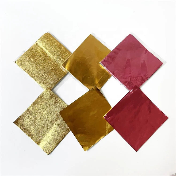 Custom Embossed Aluminum Foil Gold/Silver/Blue Chocolate Wrap for Chocolate Bar Wrapping Metal Foil