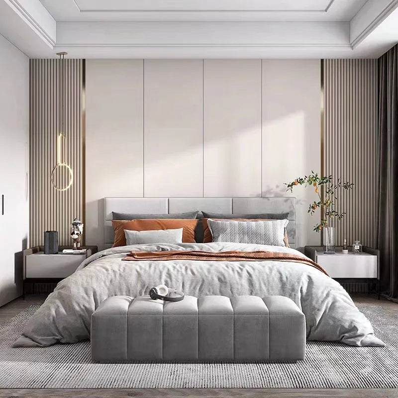 Warm Color Bedside Background Wallpaper Warm Wholesale Wallpaper Bedroom 3D Three-Dimensional Wall Sticker Wall Covering