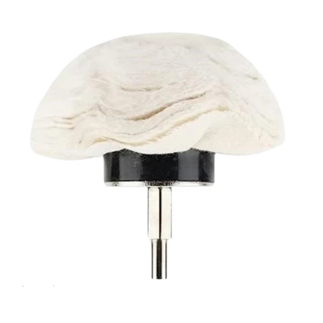 Polishing Woolen Yarn Brush Head for Metal Grooves Holes 75MM Diameter 6MM Shaft Medium Hardness OEM/ OBM Customized Support