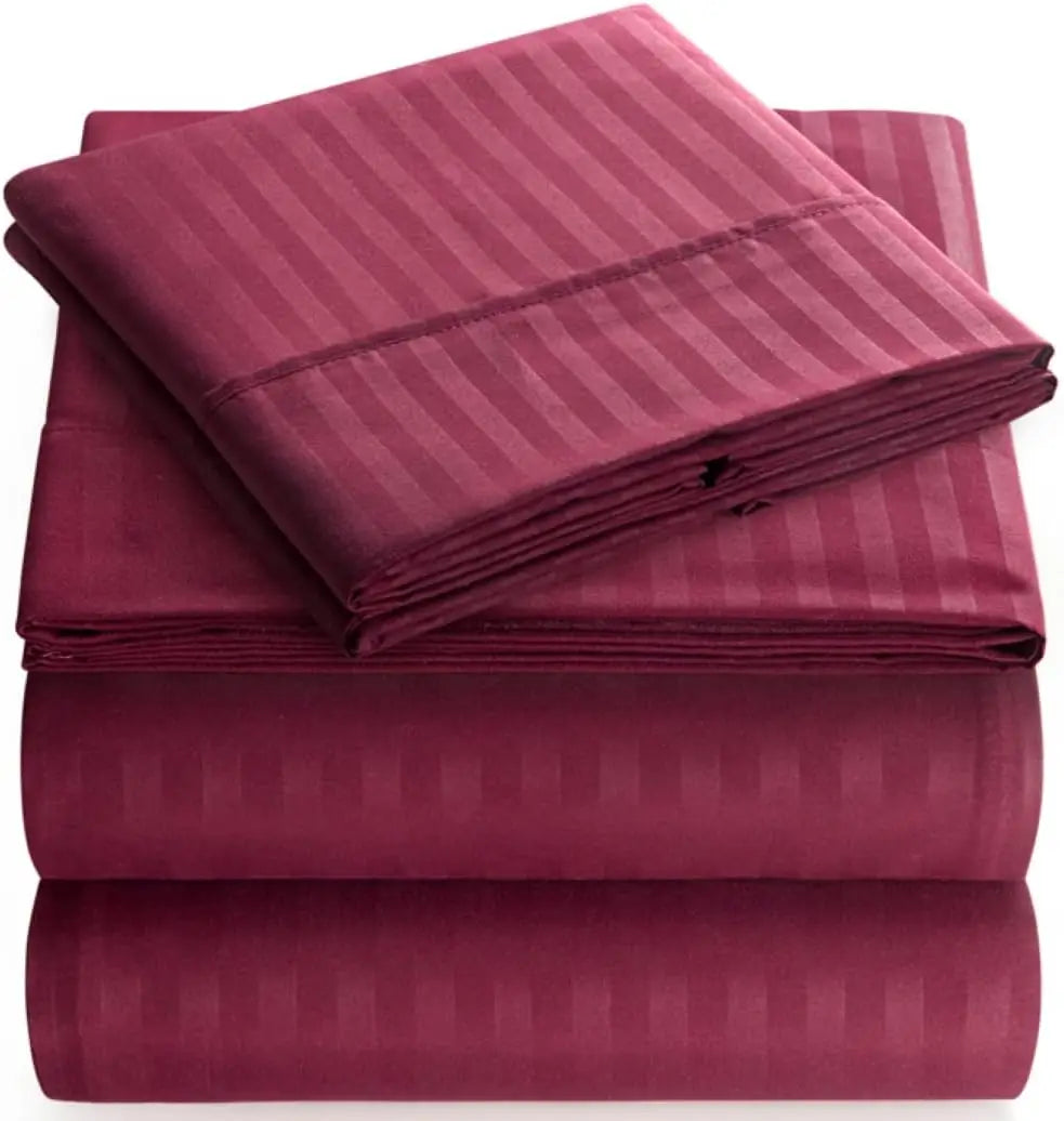 Luxury 5 Star Quality Egyptian Cotton Microfiber Solid White 100% Cotton Linen Sheet Bedding Set Hotel Bed Sheets
