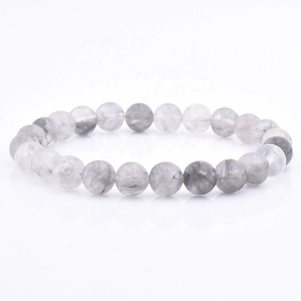 Handmade European Crystal Cloud Bead Bracelet Custom Design Agate Stone Jewelry for Couples Direct From India