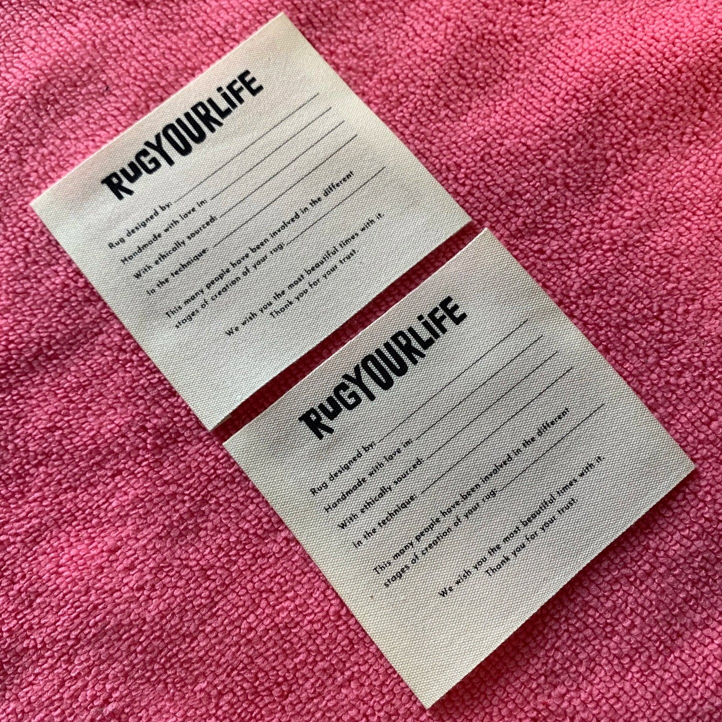 Free Design Sewing on Organic Cotton Inside Patchwashable Non-toxic Fabric Cotton Label for Jacket
