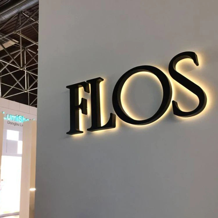 Customized Business Sign  Stainless Steel 3d Letters Led Logo Signage Store Front Backlit Letters