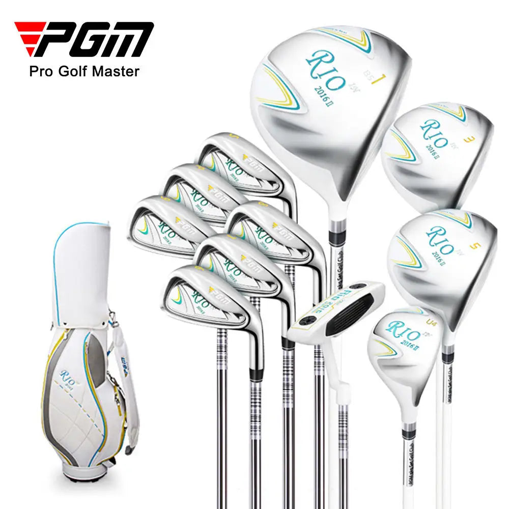 PGM LTG014 RIO 2 Right Handed Beginner Ladies Women Golf Clubs Complete Set with PU Golf Bag