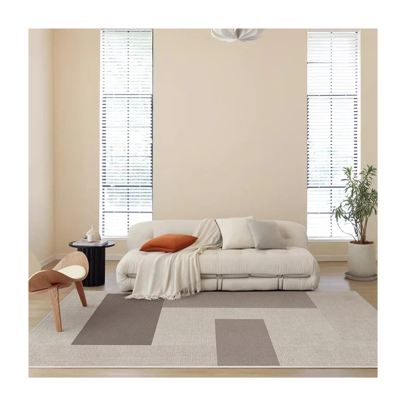 2024 Best-selling Belgian Cream Fleece Waterproof Oil-proof and Stain-proof Living Room Printed Carpet