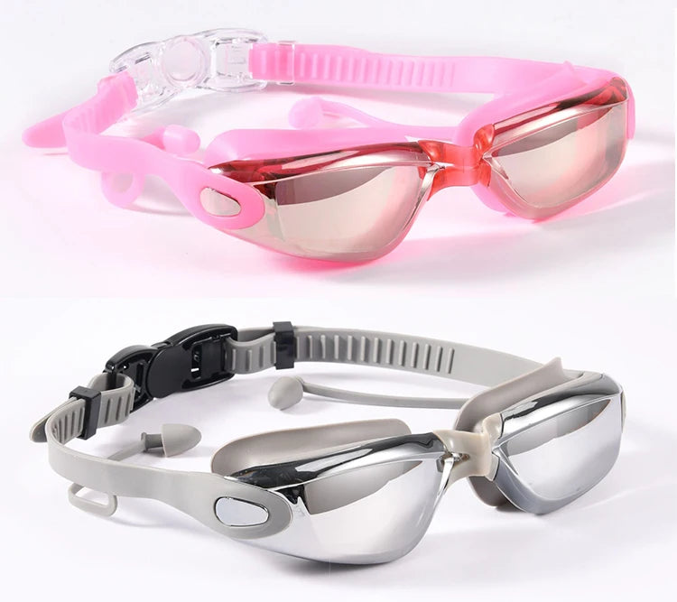 Adjustable UV Protection Swim Googles Clear Vision PC Lens Anti-Fog Swimming Glasses