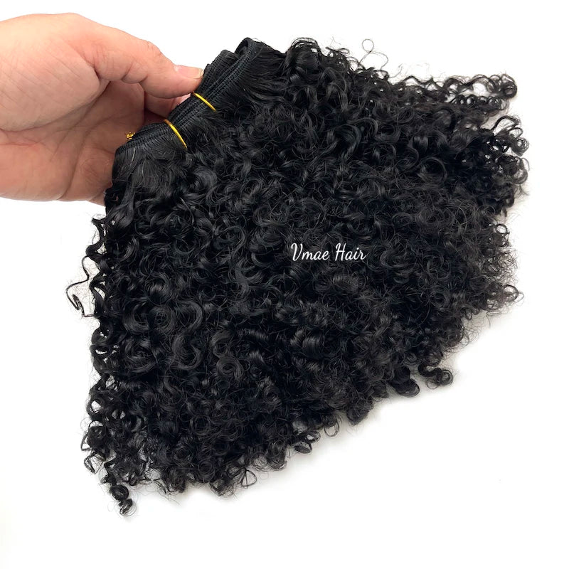 VMAE Wholesale Unprocessed Afro Kinky Curly Mink Raw Cambodian Hair Weft Bundles Body Wave Water Wave Human Hair Extensions
