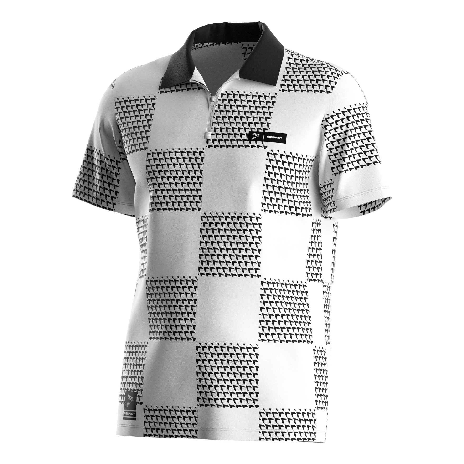 Wholesale Sublimation Short Sleeve Performance T Shirt Shirts Men Plain Short Sleeve Solid Color Polyester Mens Zip Polo Shir