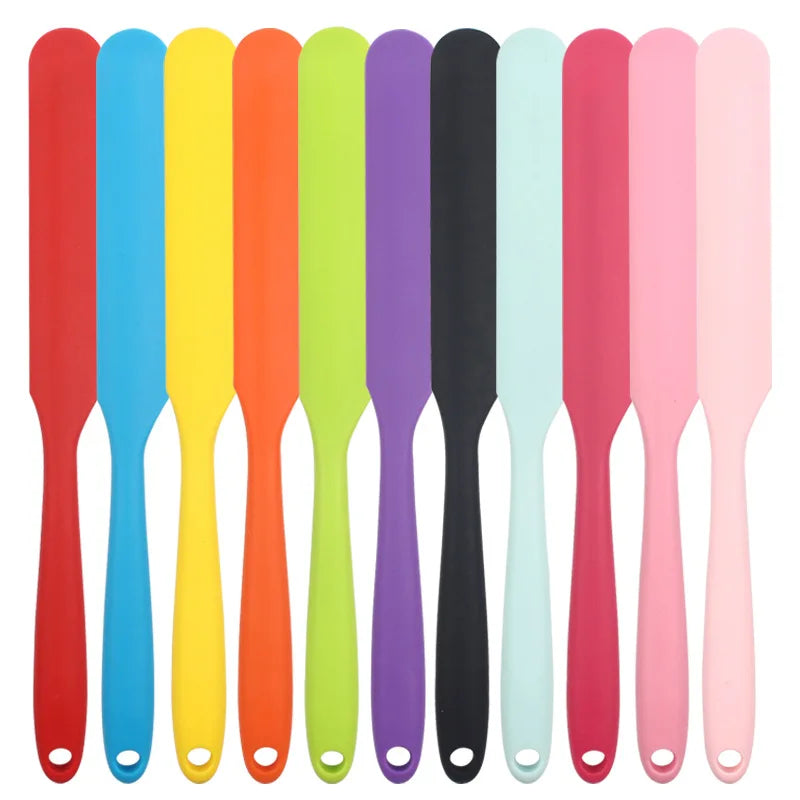 Hot Selling Food Grade Square Shape Silicone Spatula Butter Spreader Cream Cake Flour Mixer Dishwasher Safe Oven Safe