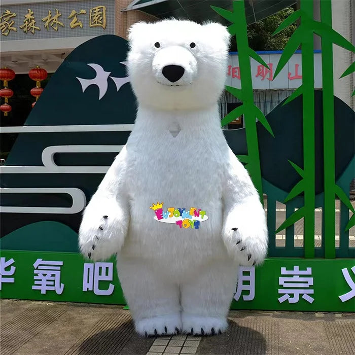 Inflatable Polar Bear Mascot Costume 2/2.6/3m Customized Animal Role-playing Mascot Adult Costume Carnival