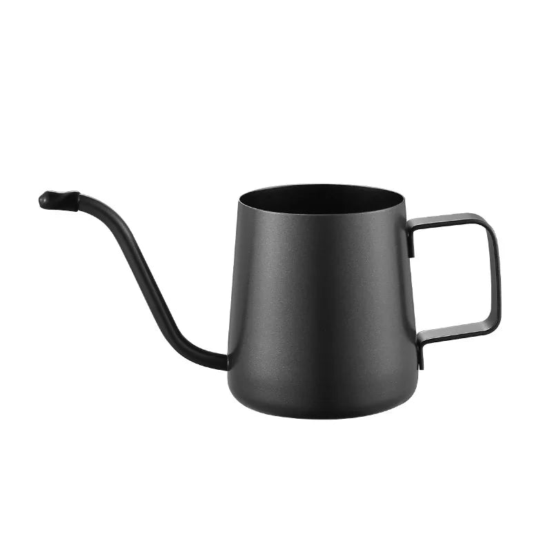 350ML/600ML Modern Durable Hand Drip Coffee Pouring Kettle Goose Neck Coffee Tea Pot 304 Stainless Steel Fine Mouthed Cafe Us