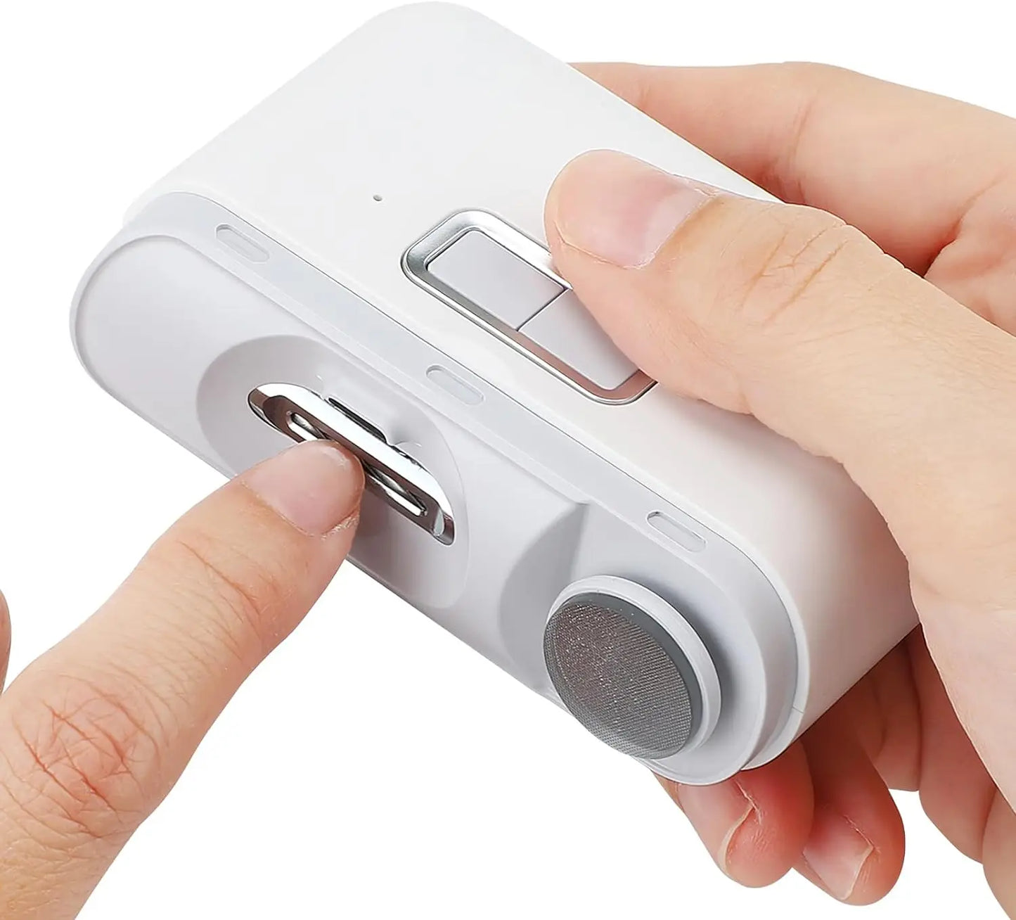 Portable Nail Clippers Polishing 2-In -1 Electric Nail Clippers Grinder Multifunctional Nail Trimming Tools
