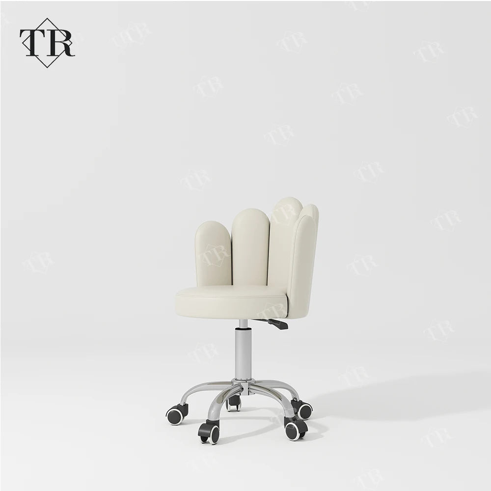 Turri Luxury Hydraulic Chair Stool for Hairdressing Nail Rolling Aesthetic Dentist Wheel Cosmetic Stool for Beauty Salon Hote