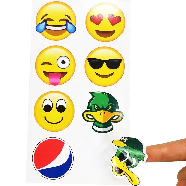 Custom Printing Waterproof Cartoon Vinyl A4 A5 A6 Kiss Cut Sticker Sheet