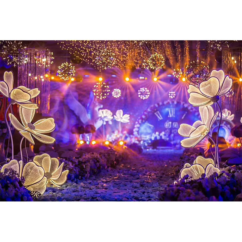 A021 Wedding Decoration Luminous Banquet Luxurious Lights Wedding Props Crystal Ceiling Decorations for Events Party Supplies