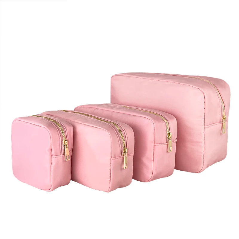 Wholesale in 2024 Multifunctional Makeup Pouch Portable Cosmetic Storage Bag Waterproof Nylon Bag Mini Zipper Cosmetic Bags