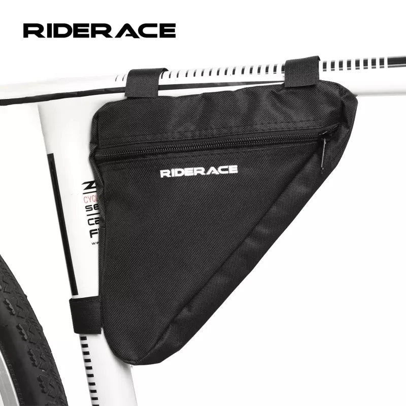 RIDERACE Front Tube Frame Bag Waterproof Wear Resistance Riding Storage Bag Mountain Bike Triangle Pouch Cycling Accessories
