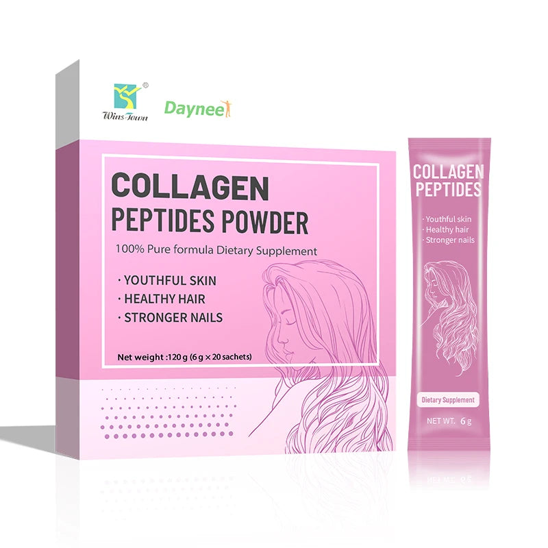 Collagen Peptides Powder Beauty Care Skin Whitening Glow Digestive Enzymes Proteins Collagen Powder