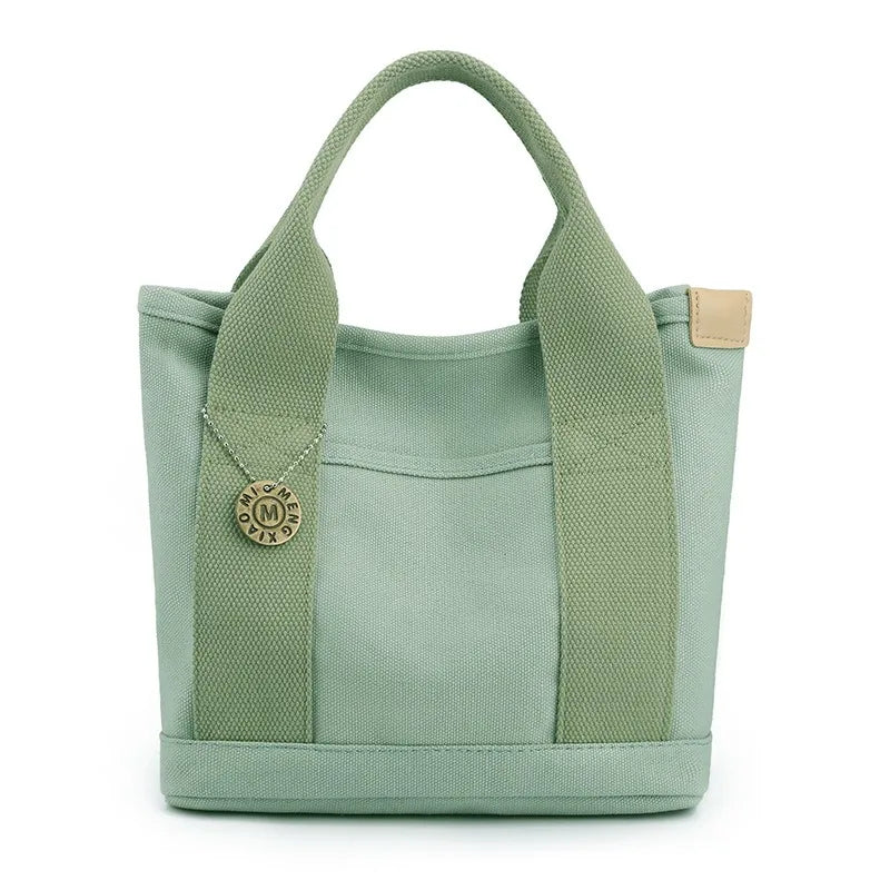 Japanese Canvas Bag Portable Lunch Bag  Simple Lunch Box Canvas Gift Convenient Storage Small Bag