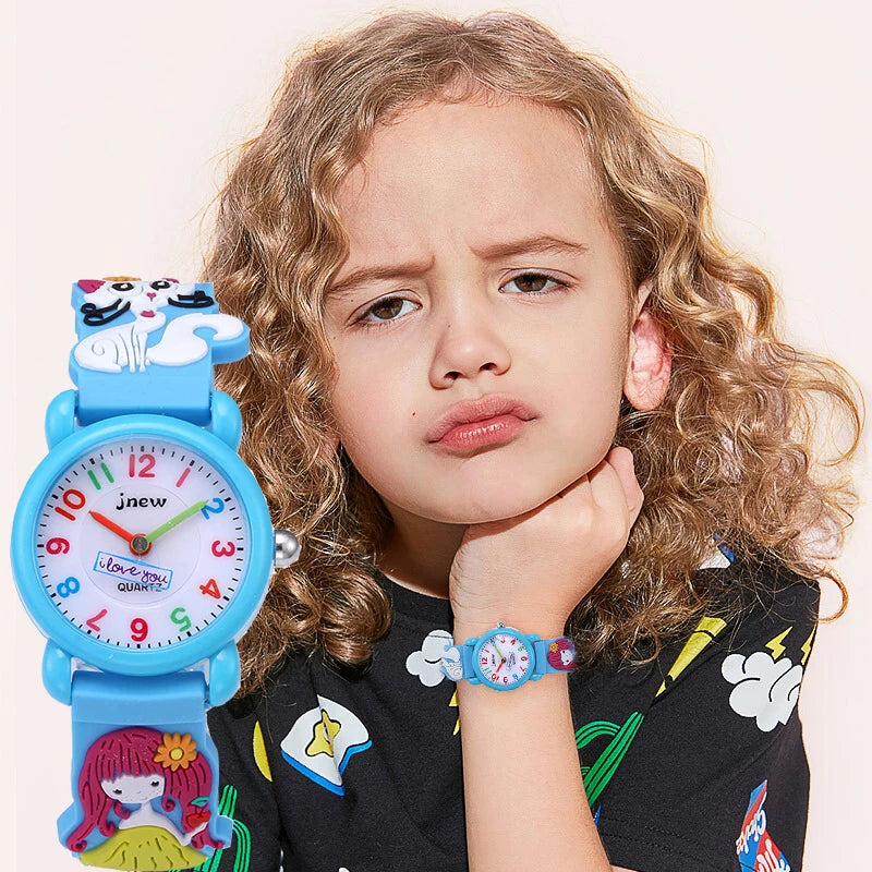 New Arrival Unique Cartoon Design Sport & Fashion Kids Watch 3ATM Waterproof for Boys and Girls
