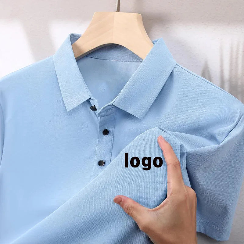 Wholesale High Quality Plain Casual Golf Customized Embroidery logo Simple Men's Polo Shirt