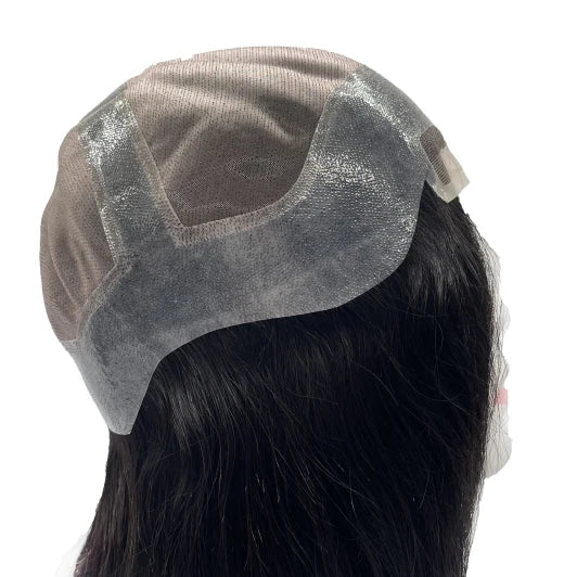 Mono Skin Wig Women Original Human Hair Man Women Wig Hair Lace 100% Natural Hair Wig Ladies Topper Silk Topper Wholesale Pri
