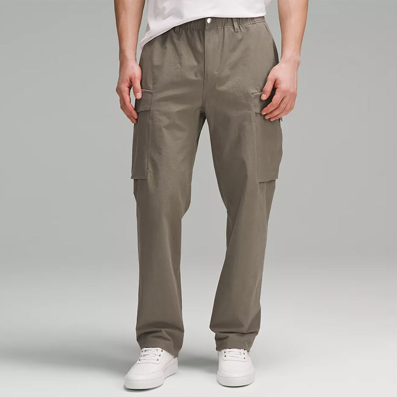 Men's Pants Men's Overalls Cargo Casual Cotton Multi Pocket Baggy Work Stretch Cotton Relaxed-Fit Cargo Pant