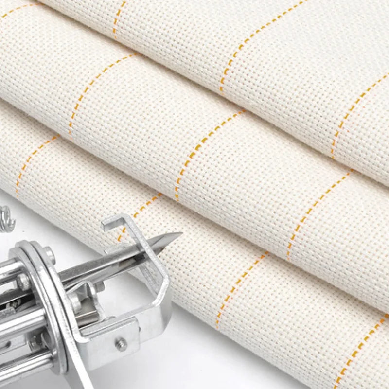 Primary DIY Embroidery Cloth with Marked Lines Monk's Carpet Backing Fabric Rug Tufting Cloth