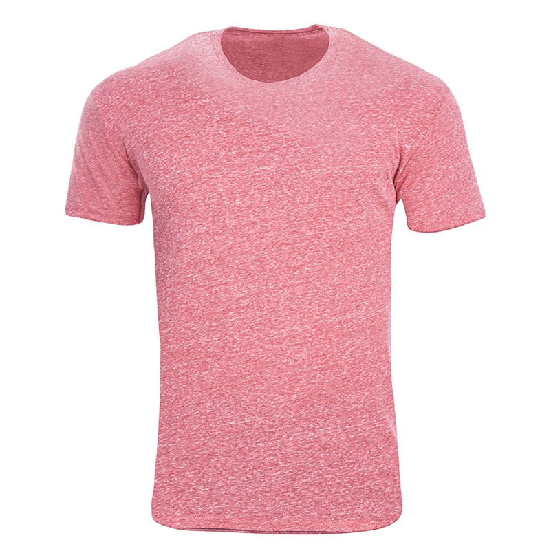 Custom Women Men Child Tri-Blend 50% Polyester 25% Cotton 25% Rayon Solid Short Sleeve Regular Fit Breathable Eco-Friendly