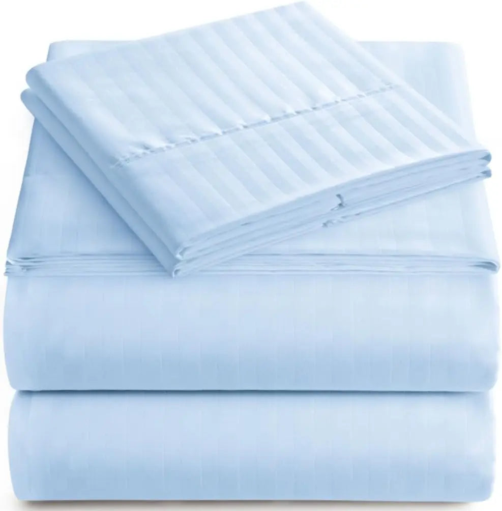 High Quality 100% Microfiber 400TC Anti-Pilling Stitched Anti Dust Mite Customized Solid Plain Bed Sheet Set 1 Pc Bedroom Hot