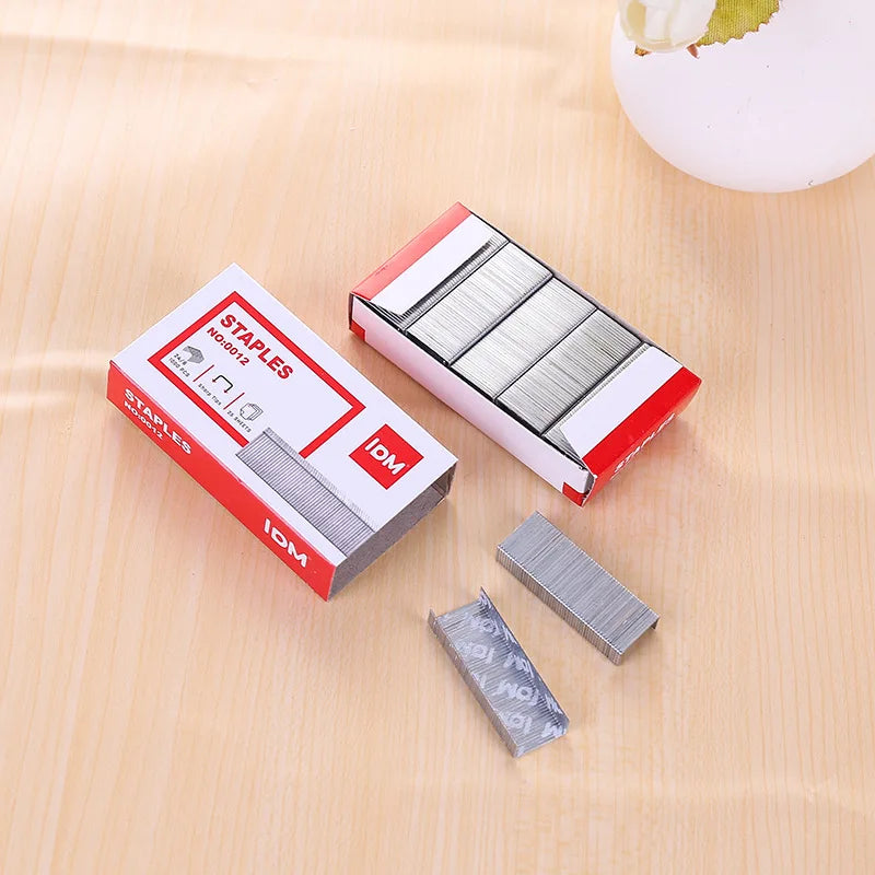 Leadme 12 Small Metal Box Staples 24/7 Regular Office Use 1000 Boxes Can Order Staples for 25 Pages