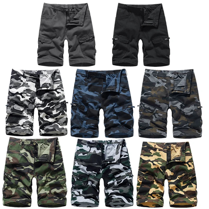 Wholesale high-quality men's outdoor casual shorts are men's camouflage short work pants The size of the oversized shorts