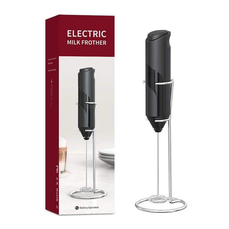 Wholesale Mini Automatic Electric Handheld Milk Frother Battery Operated Manual Beater Whisk Foam Maker Tea Coffee Plastic