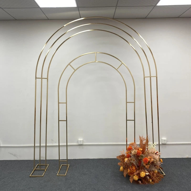 BJ220139 Wholesale Arch Shelf Circular Arc Shelf Semi-circular Arch Door Active Corridor Shelf Background Arch Wedding Iron