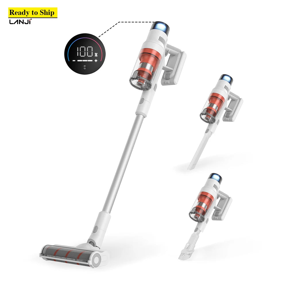 S7 380W Auto Dry Cleaning Vacuum Cleaner 35kPa Bagless Stick & Handheld Vacuums Sofa Carpet Panel Car Hotel Cleaning