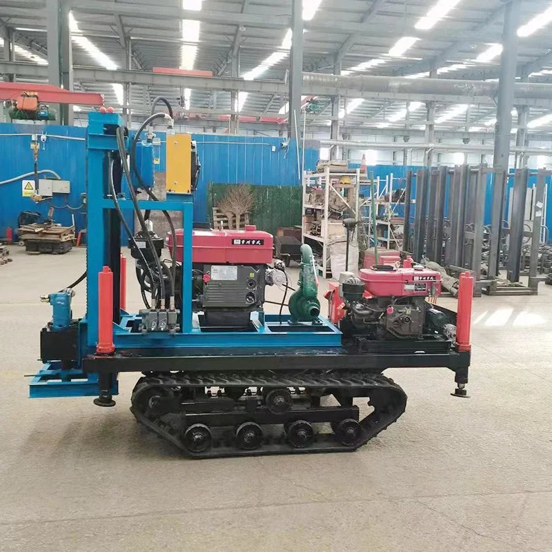 Portable 22HP Small Crawler Hydraulic Drilling Rig 3-8 Inch Construction Machinery diesel Water Well Drilling Rig
