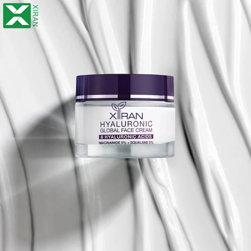 Private Label Hyaluronic Acid Facial Cream Lotion Cosmetics Care Freckle Removing Niacinamide Squalane Skin Whitening Face Cr