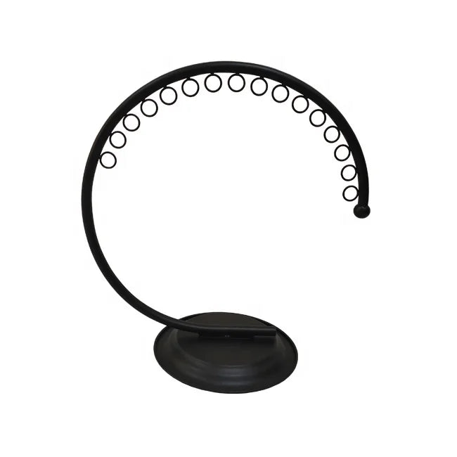 Modern Portable Semicircle Metal Bra Display Rack with Detachable Counter Top Shelf