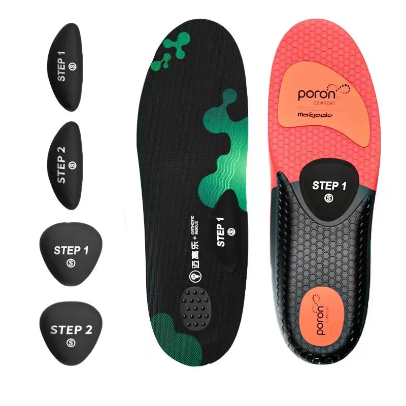 New Arrival 4-piece Adjustable Arch Support Orthopedic Insole Correct Transverse Arch Posture Prevent Plantar Fasciitis Inser
