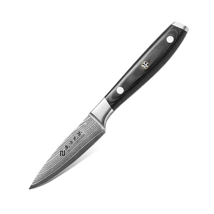 Professional 3.5 Inch Damascus Steel VG10 Paring Knife for Kitchen with Micarta Handle