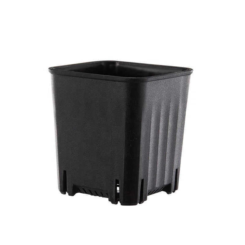 2pcsFlower Pot Plastic Square Pot Simple Thickened Square Gardening Flower Pots Succulent Plants Succulent