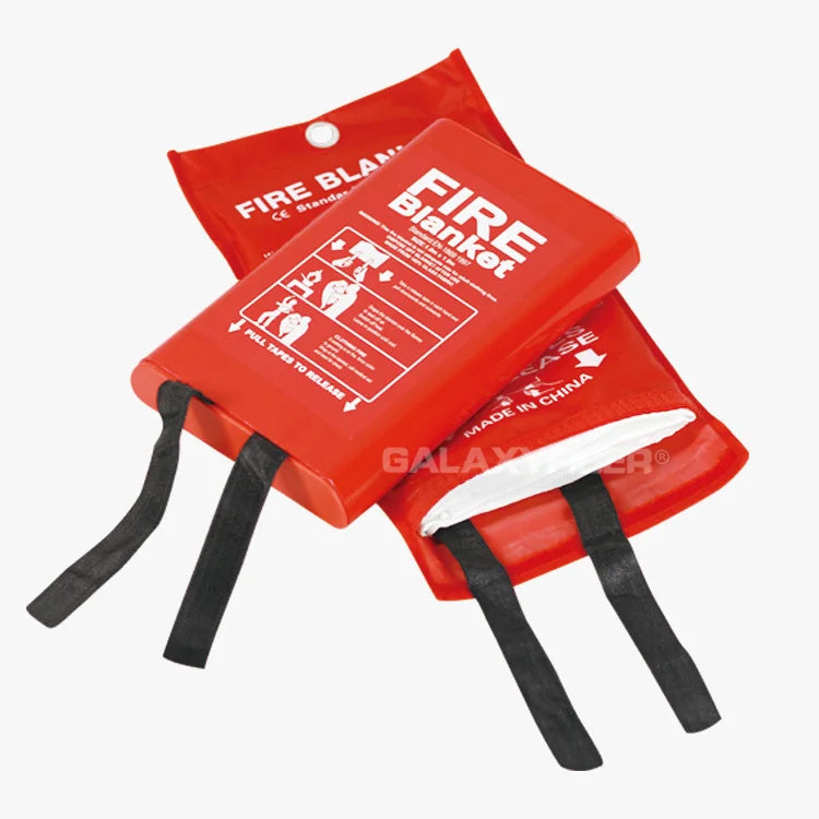 2024 New Home Kitchen Flame Proof Retardant Fire Fighting Insulation Blanket 1mx1m Fiberglass EN1869 Certified 0.45mm Thick