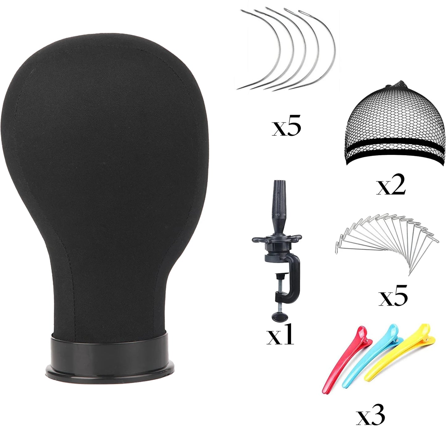 21/22/23/24/25inch White Block Canvas Manikin Head Wigs Mannequin Head Displaying Making Styling Model Manikin Head