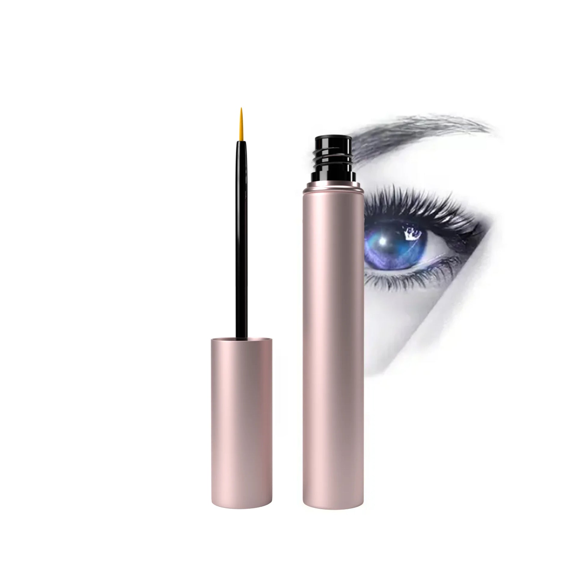 Korea Herbal Rose Gold Fluid Famous Natural Bulk MSDS Europe Peptide No Logo Eyebrow Eyelash Growth Serum for Eye Lash