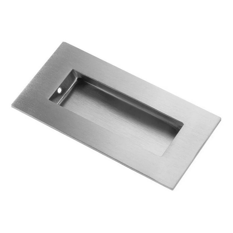 RHETECH 201 Stainless Steel 4-Inch X 2-Inch Flush Sliding Door Handle Recessed Kitchen Drawer Pulls Cabinet Hotels Villas