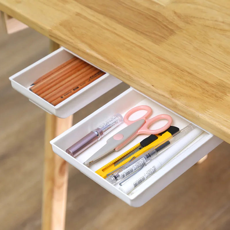 Under Desk Storage Drawers Under Shelf Drawer Pull Out Under Cabinet Drawers Slide Out