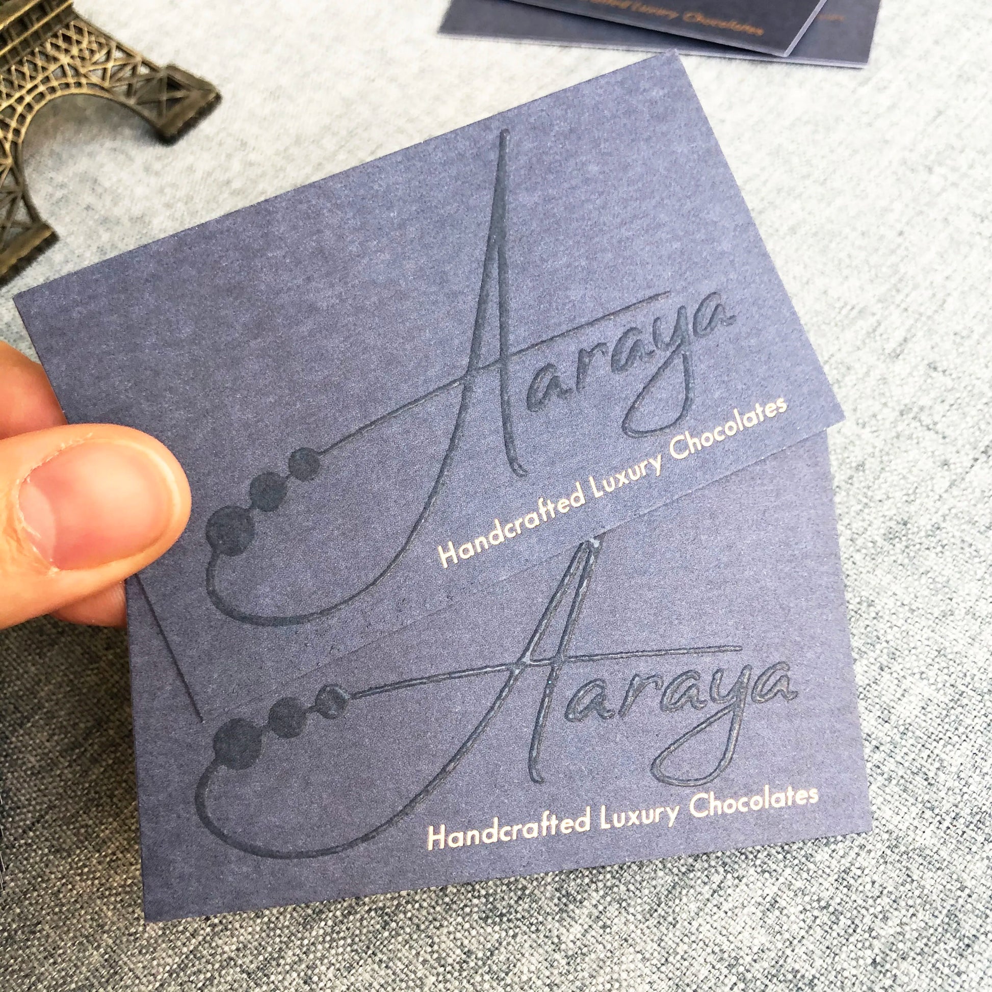 High End Personalized Printing OEM Custom Spot UV Crystal UV Business Cards Gold Foil Luxury Thank You Cards
