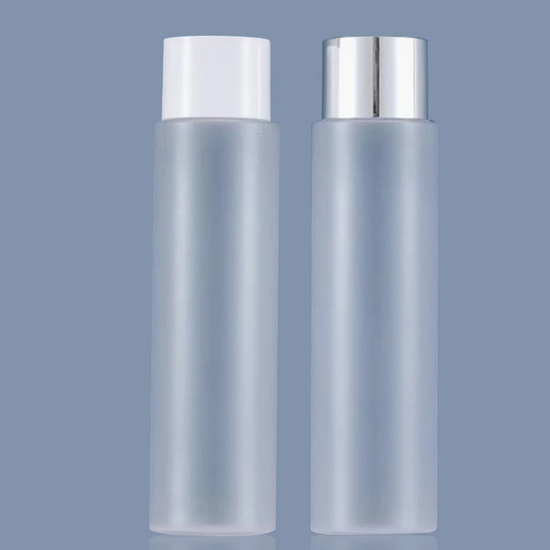 PET Plastic 100ml 120ml 150ml Empty Scrub Toner Bottle with Silver Screw Cap for Shampoo Lotion Water Body Spray 60ml Capacit