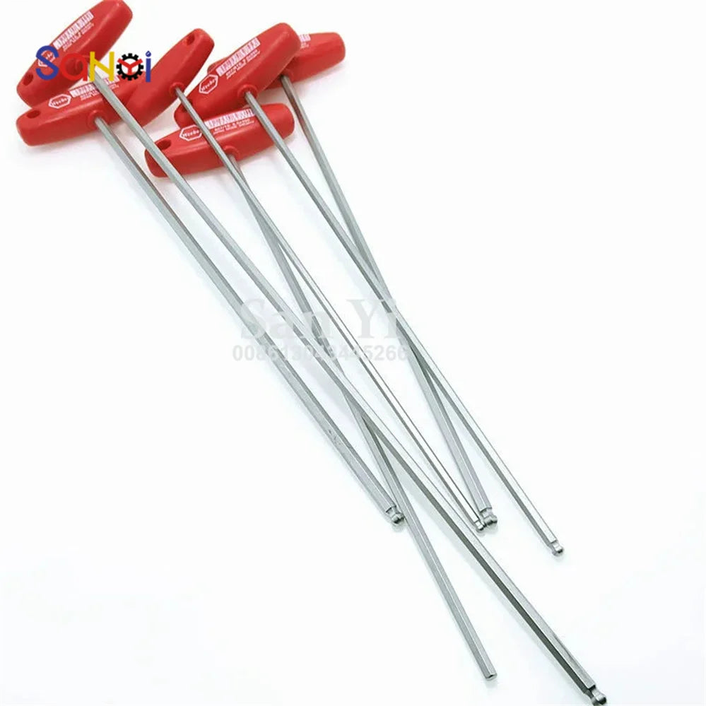 1 Piece 350x6mm Wrench L-shape with T-handle Diameter 6mm Length 35cm Printing Machine Spanner for Heidelberg Roland Komori