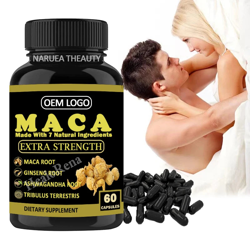 OEM Private Label Ashwagandha Maca Capsule Energy Support Food Grade Maca Root Extract Capsules